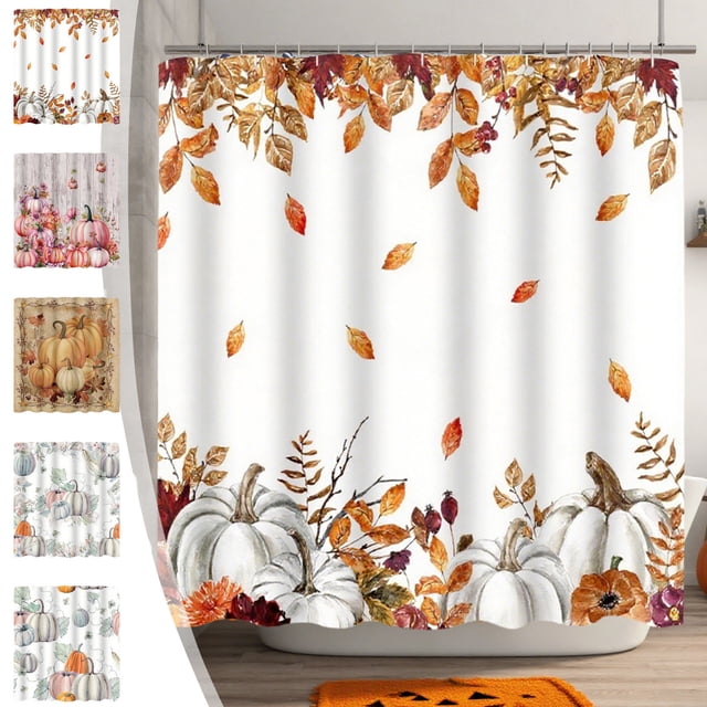 Cortina de Ducha Impermeable para Baño | Material: Poliéster | Rosa | 180 X 180 Cm | 13 Piezas | Uso En Baños de Hotel