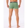 thumbnail image 3 of DARING DIVA Men's Lightweight Short Leg Stretch Boxer Briefs 32 Green, 3 of 6