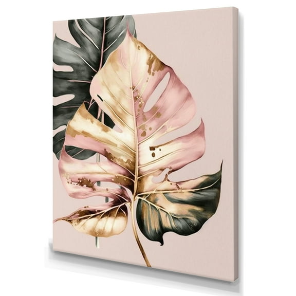 Designart Leaf IV Canvas Wall Art