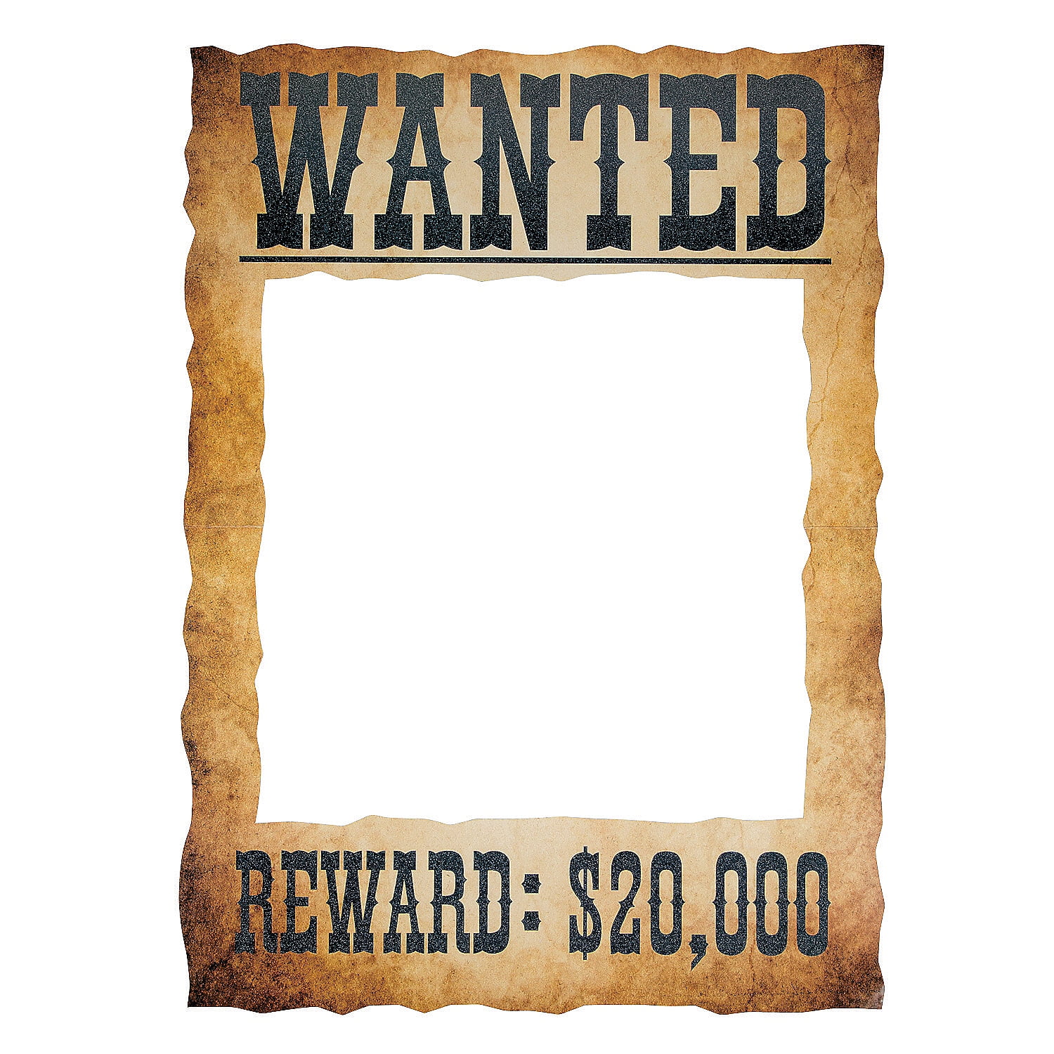 Wanted Photo Frame Prop Party Decor 1 Piece