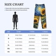 thumbnail image 4 of Fotbe Starry Sky Sunflower Pantalones de Pijama para Hombre, Pantalones de Dormir, Pantalones de Casa con Cintura Ajustable y Bolsillos-Medium, 4 of 6
