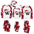 thumbnail image 5 of Fgnfyis Family Matching Outfits Christmas Deer Horn Letter Print Long Sleeve Pajamas Set Sleepwear, 5 of 6