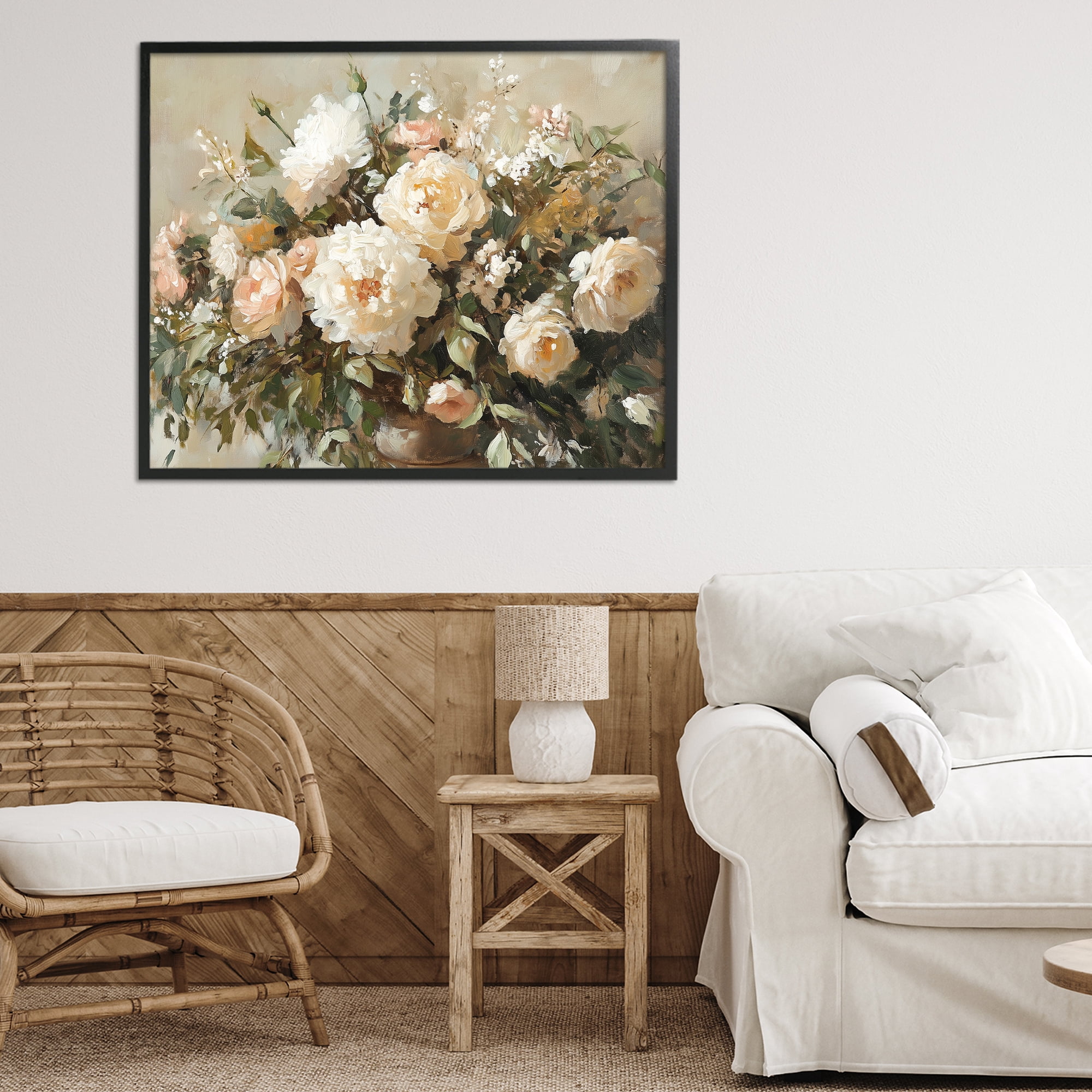 Stupell Industries Secret Garden Arrangement Black Framed Giclee Art, design by Heidi Kuntz