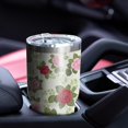 thumbnail image 5 of 30oz Pioneer Flower Floral Print Pattern Tumbler, Double Wall Vacuum Insulated Cup, BPA-Free Leak Proof Lid & Reusable Straws, Hot 12h, Cold 34h, 5 of 6