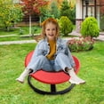 thumbnail image 2 of iYofe Kids Swivel Chair, Sensory Spinning Chair for Kids, Swivel Chair for Body Balance and Physical Therapy, 360° Spinning Chair for Kids Gifts, Carousel Spin Toy for Toddlers, Red, 2 of 8