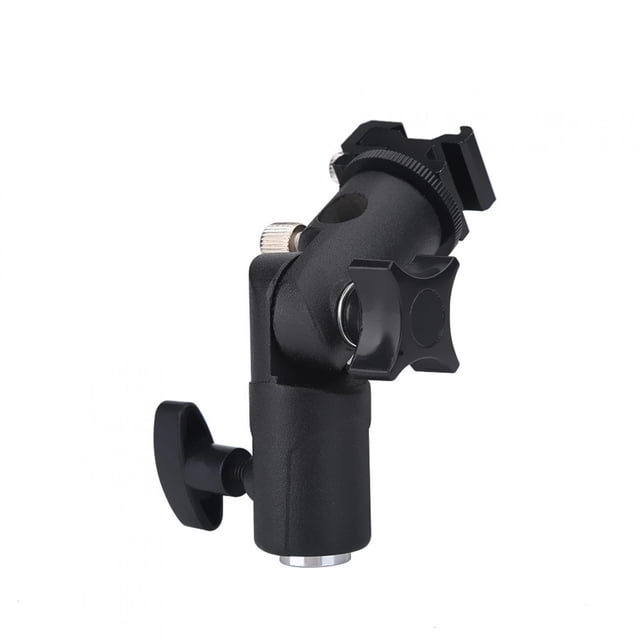 Soporte de Flash de Aleacio de Aluminio, Adaptador de Montaje de Zapata Caliente, Soporte de Trypode Compatible Con Flashes de Zapata Caliente para Fácil Montaje, Párr.