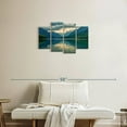 thumbnail image 2 of Elephant Stock Glacier Lake Scene Wall Art - Horizontal Multi Panel Canvas - Living Room Wall Decor - Nature Multi Panel - Teal And Blue Decor - 30" x 18", 2 of 4
