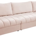thumbnail image 4 of Meridian Furniture Jacob Pink Velvet Modular Sectional, 4 of 4