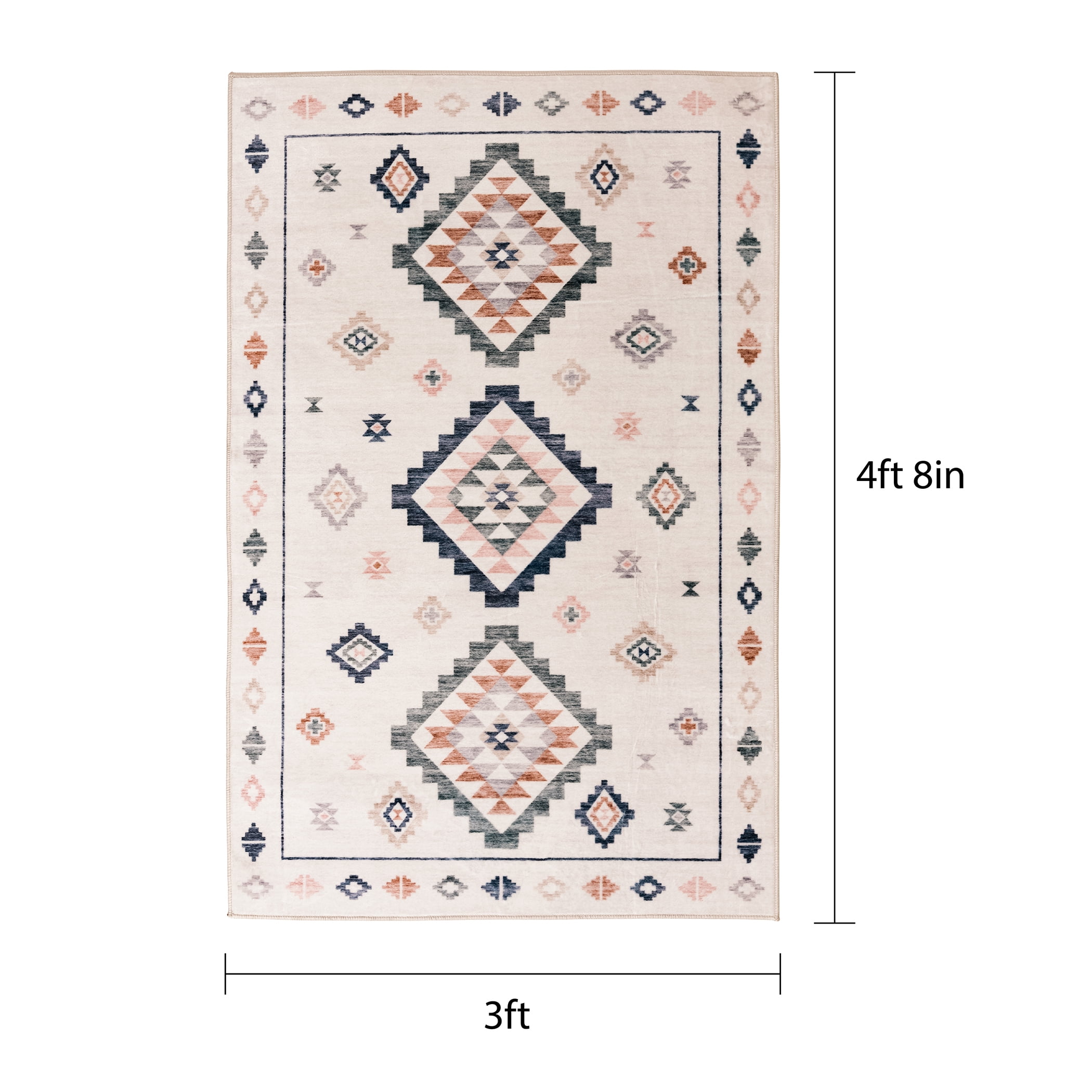 Mainstays 4'x5'6" Southwestern Faux Fur Indoor Rug