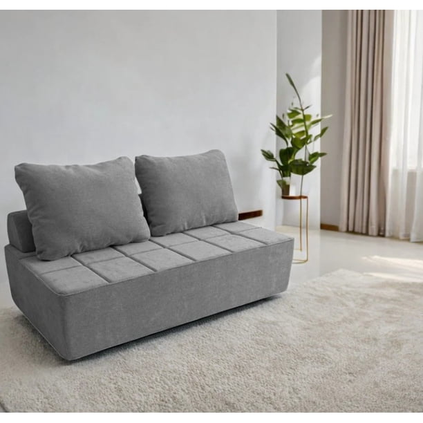 Sillon De Espuma Naap Concept Nest Doble France 5 Piezas Gris