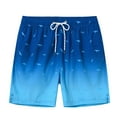 thumbnail image 6 of Men‘s Swim Trunks Gradient Swimming Shorts Quick Dry Beach Shorts with Zipper Pockets and Mesh Lining Fashion Swimsuit for Men, 6 of 7