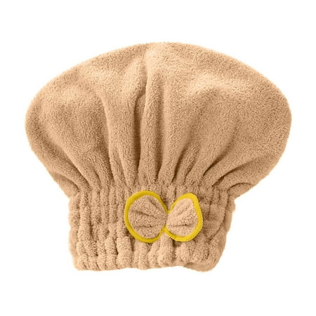 Women s Super Absorbent Coral Velvet Hair Turban with Bow Princess Style Soft & Quick-Drying for Post-Shower Hair Care or At-Home Spa
