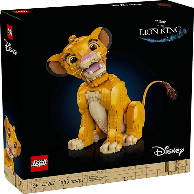 LEGO Disney Young Simba the Lion King Fan Disney Collection Creative Animal Figure Building Set Relaxing Activity Disney Gift for Adults Nostalgic Gift Idea for Movie Fans 43247 Walmart