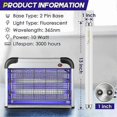 thumbnail image 3 of 10-Pack Replacement Bulbs for Indoor Insect Zappers, 10W T8 F10W 13-Inch Light Tubes, 3 of 5