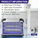 thumbnail image 3 of 10-Pack Replacement Bulbs for Indoor Insect Zappers, 10W T8 F10W 13-Inch Light Tubes, 3 of 5