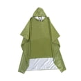 thumbnail image 4 of Tachiuwa Poncho de Pluie à Capuche Imperméable Léger pour Voyage Randonnée Activités Extérieures Vert, 4 of 9