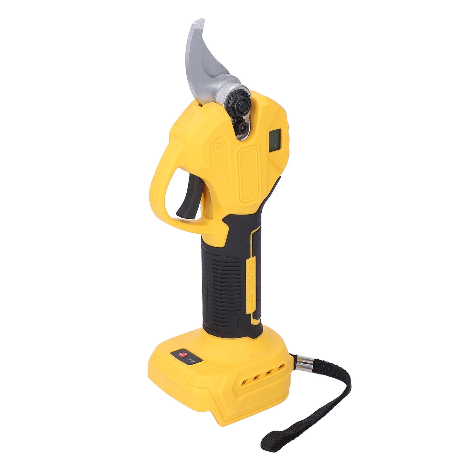 LCD Display Electric Pruning Shears, Cordless Electric Pruning Shears Powerful High Carbon Steel Versatile  for Gardening