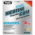 thumbnail image 5 of Rugby Nicotine Gum Stop Smoking Aid Polacrilex Sugar Free USP 110ct, 3-Pack, 5 of 5