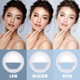 thumbnail image 3 of Selfie Ring Light, [Rechargeable] with 36 LED Lights, 3-Level Adjustable Brightness Clips On Phone Ring Light Compatible with iPhone X Xr Xs 7 8 Plus 11 12 Pro Max iPad Laptop Samsung, 3 of 6