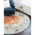 thumbnail image 1 of Unique Loom 3145820 4 x 4 ft. Strada Rosso Round Rug, Ivory, 1 of 1
