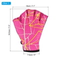 thumbnail image 2 of Unique Bargains Sangle Natation Aquatique Gants d'Entraînement de Résistance à l'Eau Impression Rose Rouge, L, 2 of 7