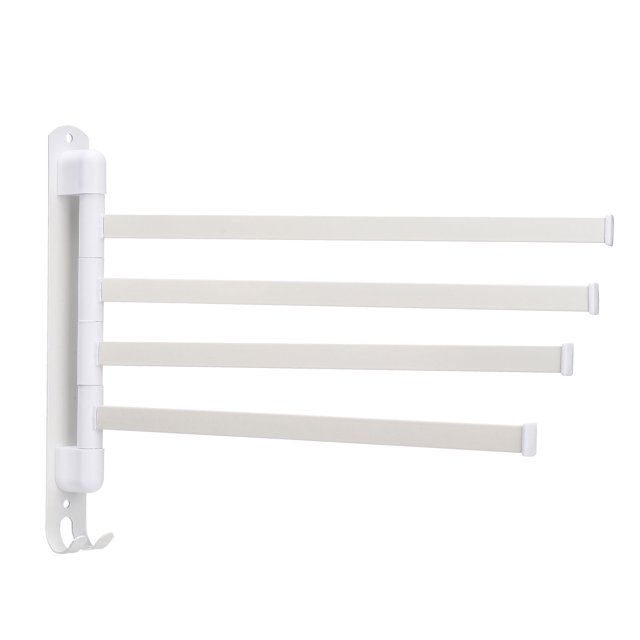 (Cuatro polos blanco) toallero/estante de almacenamiento de acero inoxidable para cocina