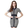 thumbnail image 2 of Richie House Women's Striped Knit Dress RHW2363, 2 of 7
