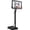 Black Backboard, variant on Anymay Portable Basketball Hoop Outdoor with 48in Polycarbonate Backboard,5.3-10FT Height Adjustable Basketball Hoop Goal System,Red