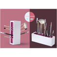 thumbnail image 3 of Soporte para brochas de maquillaje JAMW organizador de silicona para secado al aire color rosa, 3 of 4