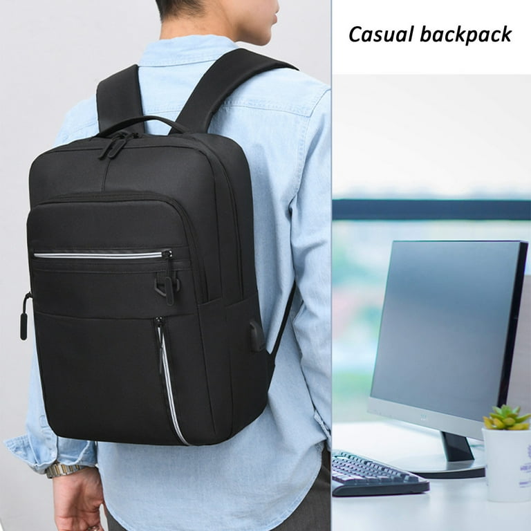 MagicXflow Business Slim Backpack with USB Charger,Computer