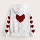 thumbnail image 5 of Sudadera con capucha para niños, camiseta de manga larga con estampado de cuello redondo para niños y niñas mayores, sudadera con capucha, top de poliéster para niña, 5 of 5