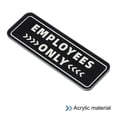 thumbnail image 3 of Unique Bargains Employee Only Sign 6'x2' Self Adhesive Staff Only Sticker Black, 3 of 6