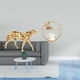 thumbnail image 2 of Escultura De Guepardo De Cristal Dorado, Adorno Decorativo Para Centro De Mesa, Oficina, Hogar, Dormitorio, Sala De Estar, Pasillo, Chimenea., 2 of 8