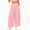 Pink women polka dot wide leg pants a1, variant on Cagogo Women's Polka Dot Wide Leg Trousers Elastic Waist Casual Loose Long Pants with Pockets Travel Beach Work Lounge Palazzo Pants Summer Fashion Clothes, Army Green 2XL