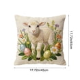 thumbnail image 3 of HASACHYL Embroidery Throw Pillow Cover 18 Inch - Short Lint Decorative Pillowcase for Sofa, Living Room, Bedroom, Home Decor, Cute Easter Good Things Design, 3 of 6