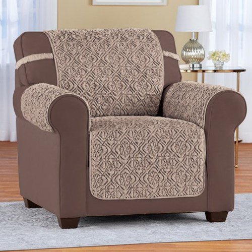 Textured Floret Faux Fur Furniture Cover ProtectorchairMoc Walmart