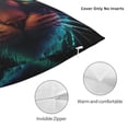 thumbnail image 3 of Fuzoiu Futuristic Cat Warrior Print Square Pillow Cover,Hidden Zipper Design,Luxury Square Pillow Case, Throw Pillow,Couch Cushion-26"x26", 3 of 7