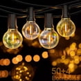 thumbnail image 1 of HONGHCL Guirnalda de Luces LED para Exterior 30m - Guirnalda de Luz LED con 50+4 Focos,Tira de Bombillas LED para Patio Impermeable,Cadena de luz de Inastillable,Durable,Ahorro de Energ&iacute;a, 1 of 6