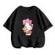 thumbnail image 5 of Camiseta de Anime Hello Kitty, conjuntos de camisetas para niños, moda para mujeres, ropa de manga corta para bebés, camisetas casuales de verano para miércoles, 5 of 5
