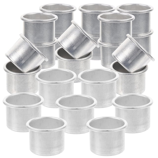 25 uds. Insertos de vela de Metal, portavelas, taza, vasos de vela de Metal de aluminio, accesorios para velas