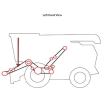 RAParts 2523670W1 New Combine Head Countershaft Drive Belt Fits Massey Ferguson 8590 9720