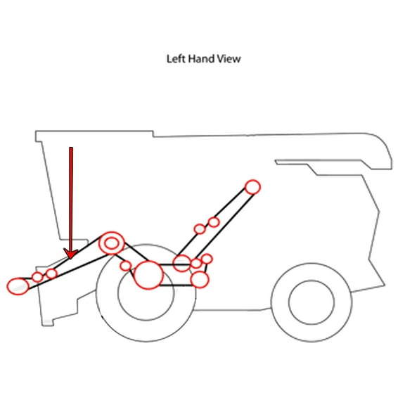 RAParts 2523670W1 New Combine Head Countershaft Drive Belt Fits Massey Ferguson 8590 9720