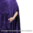 thumbnail image 5 of Poncho Blanket Super Soft Comfy Plush Wearable Fleece Blanket  for Adult, 5 of 7