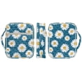 thumbnail image 7 of TSOVTHRID Daisy Floral Blue Print Bible Covers Church Bags, Quilted Bible Cases with Zipper Closure, Practical Carrying Book Case for Bibles Study, Gift for Christian, 7 of 7