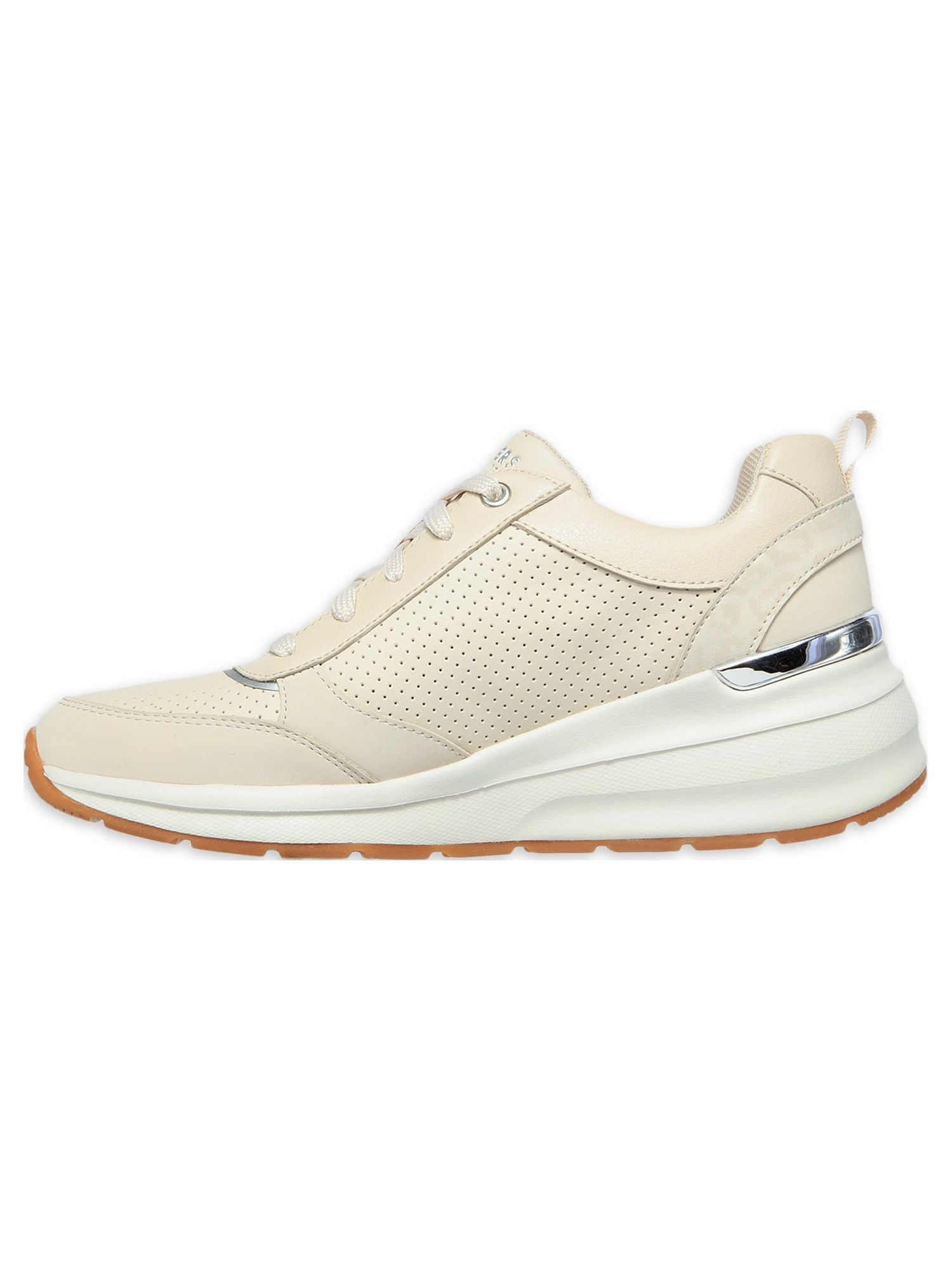 Skechers Women's Street Billion Subtle Spots Lace-up Wedge Casual Sneaker