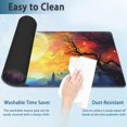 thumbnail image 4 of Gaming Mouse Pad, Black Cat Starry Night Extended Mouse Pad Gaming Large, 31.5"x11.8" Big Desk Mat with Non-Slip Base and Stitched Edge, Long Computer Keyboard Mouse Mat for Home Office Work, 4 of 7