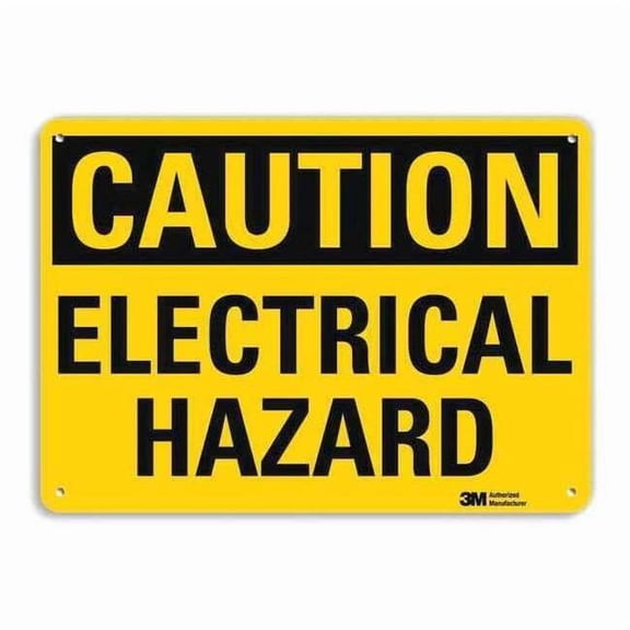 Lyle Caution Sign,10 inx14 in,Aluminum U4-1254-RA_14X10