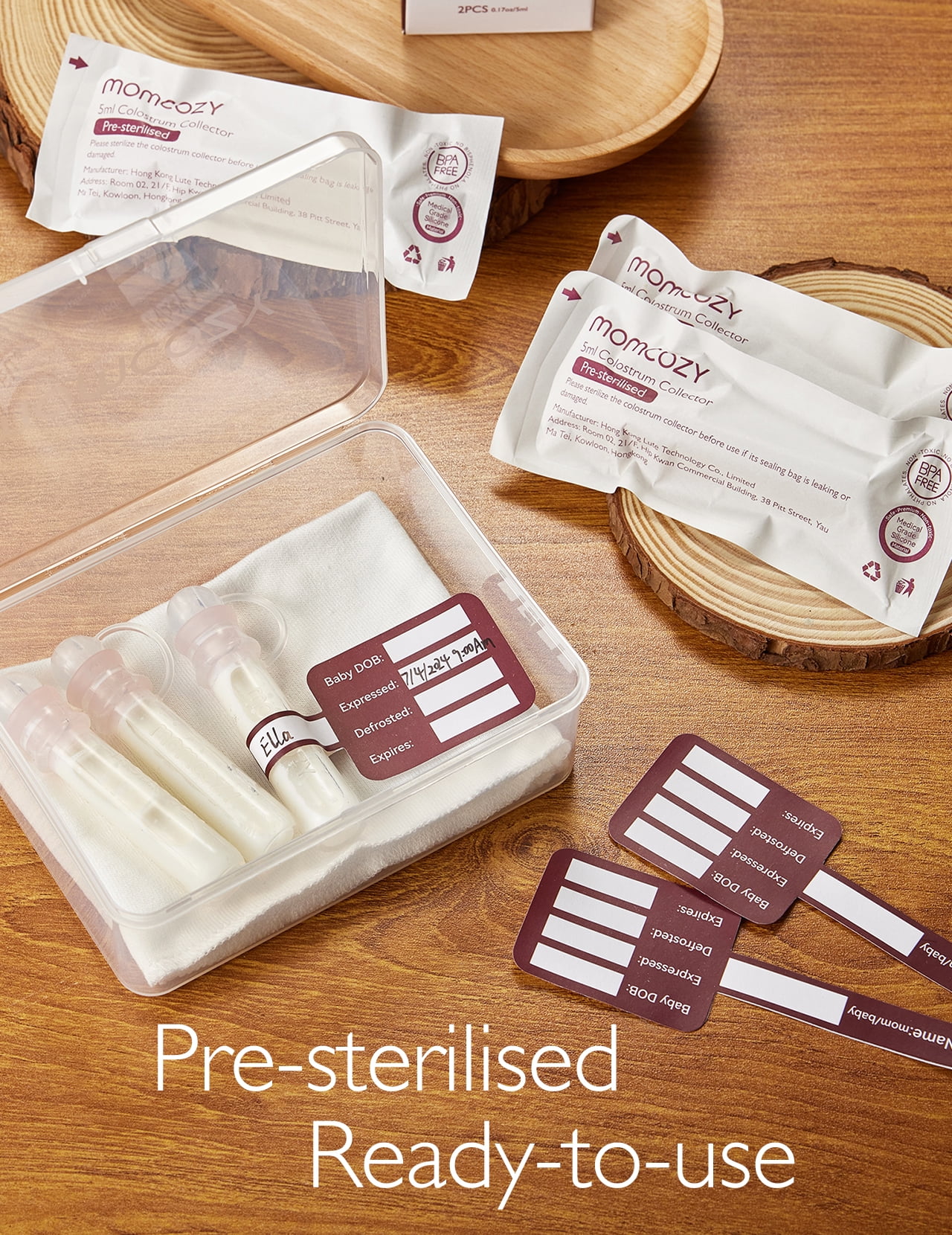 Momcozy Colostrum Collector, Portable Reusable Breast Milk Collector and Storege, 5ml