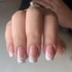 thumbnail image 3 of Feilisa Uñas postizas francesas Prensa corta en las uñas Uñas postizas cuadradas de cristal Uñas de graduación Puntas de uñas de cobertura completa 24 piezas (Francés1) Ormromra JQWJ515, 3 of 6