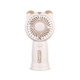 thumbnail image 2 of ICQOVD Personal Cooling Fan Cute Bear Handheld Fan 3 Speed Usb Rechargeable Mini Fan with Misting Spray Cooling, 2 of 5